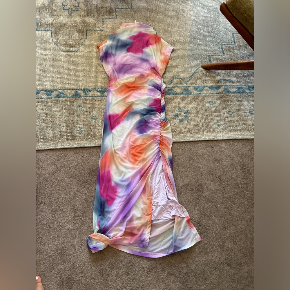 NWOT Anthropologie Maya Ruched Cowl Neck Dress - Picture 3 of 3